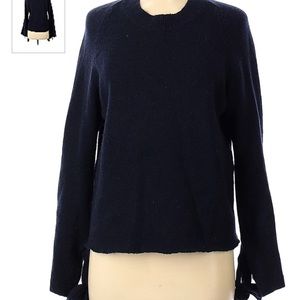 Ann Taylor Scoop Neck Sweater with Tie Sleeves